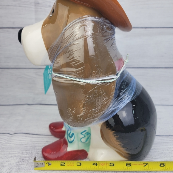 Pioneer Woman Ceramic Cowboy Charlie Turquoise Cookie Jar - Picture 8 of 17